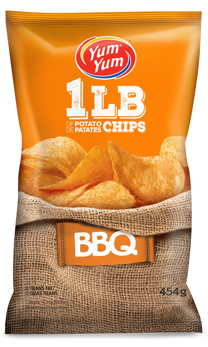 Our potato chips flavours Yum Yum chips